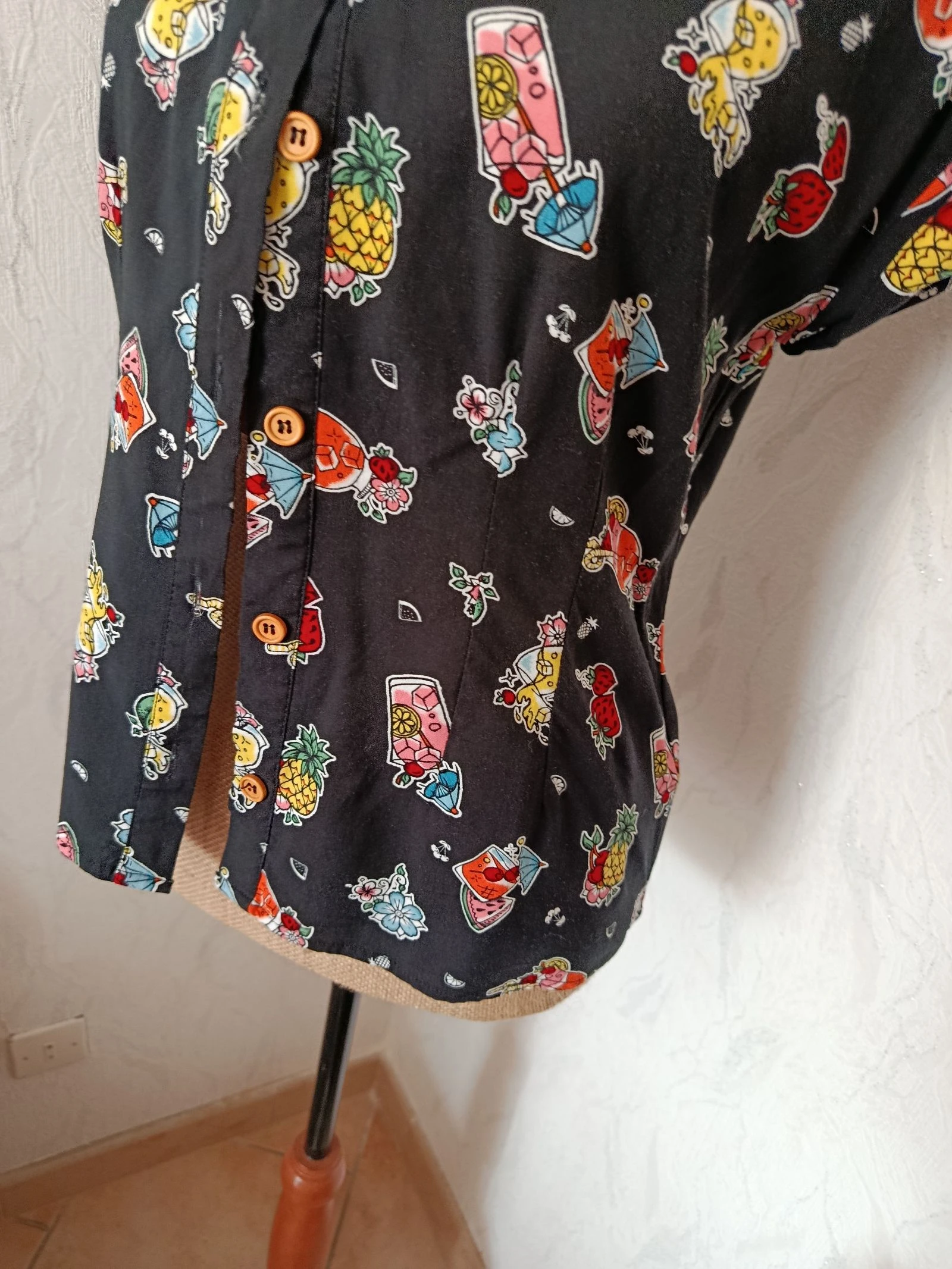 Blusa retrô rockabilly Pin up "Pina colada" – photo 3